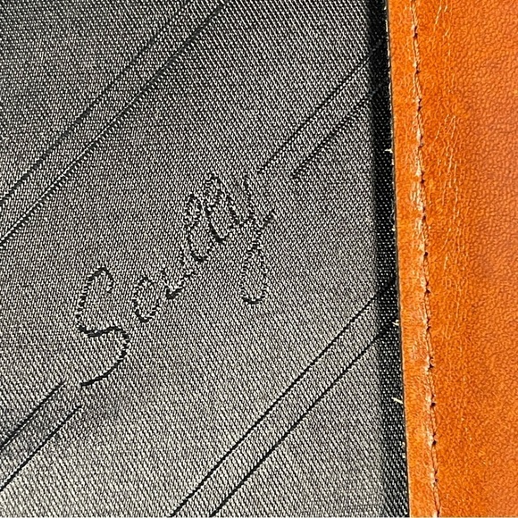 Scully Vintage Brown Leather Crossbody 3 Rings Binder/Planner - Picture 12 of 15